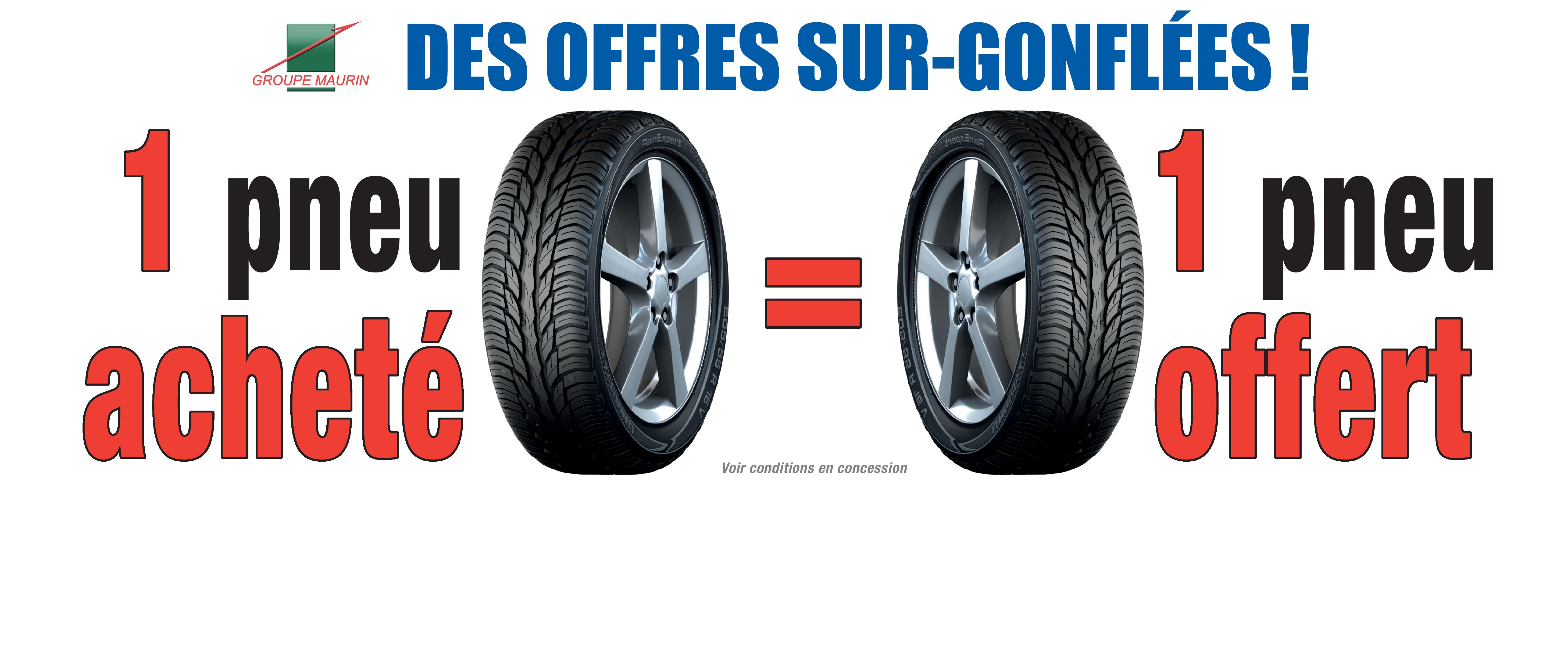 Promotion Pneu acheté un pneu offert ! - Actualité n°146 de la 